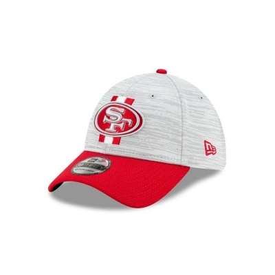 Red San Francisco 49ers Hat - New Era NFL Official NFL Training 39THIRTY Stretch Fit Caps USA1260934